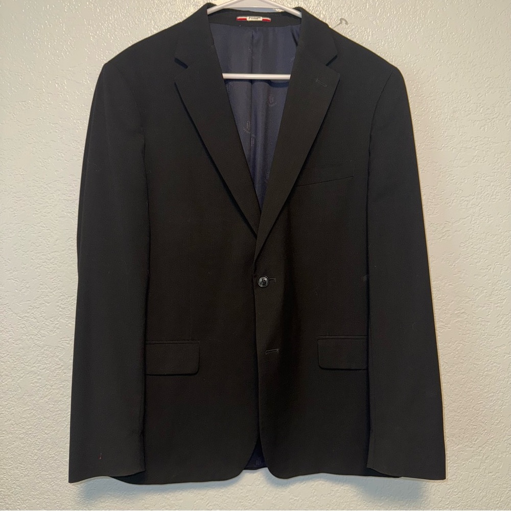 Tommy Hilfiger Classic Black Blazer Wool Blend